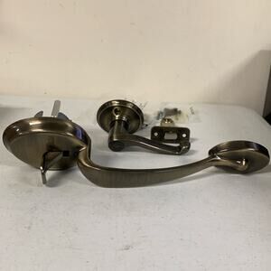 SCHLAGE Plymouth Front Entry Handle Flair Right-Handed Interior Lever